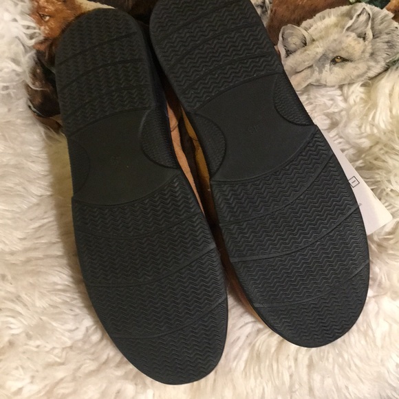 Dimore slippers .new w tags suede fur 9 - Picture 2 of 4